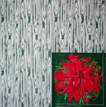 122 Weihnachten Blumen - 2-lagig